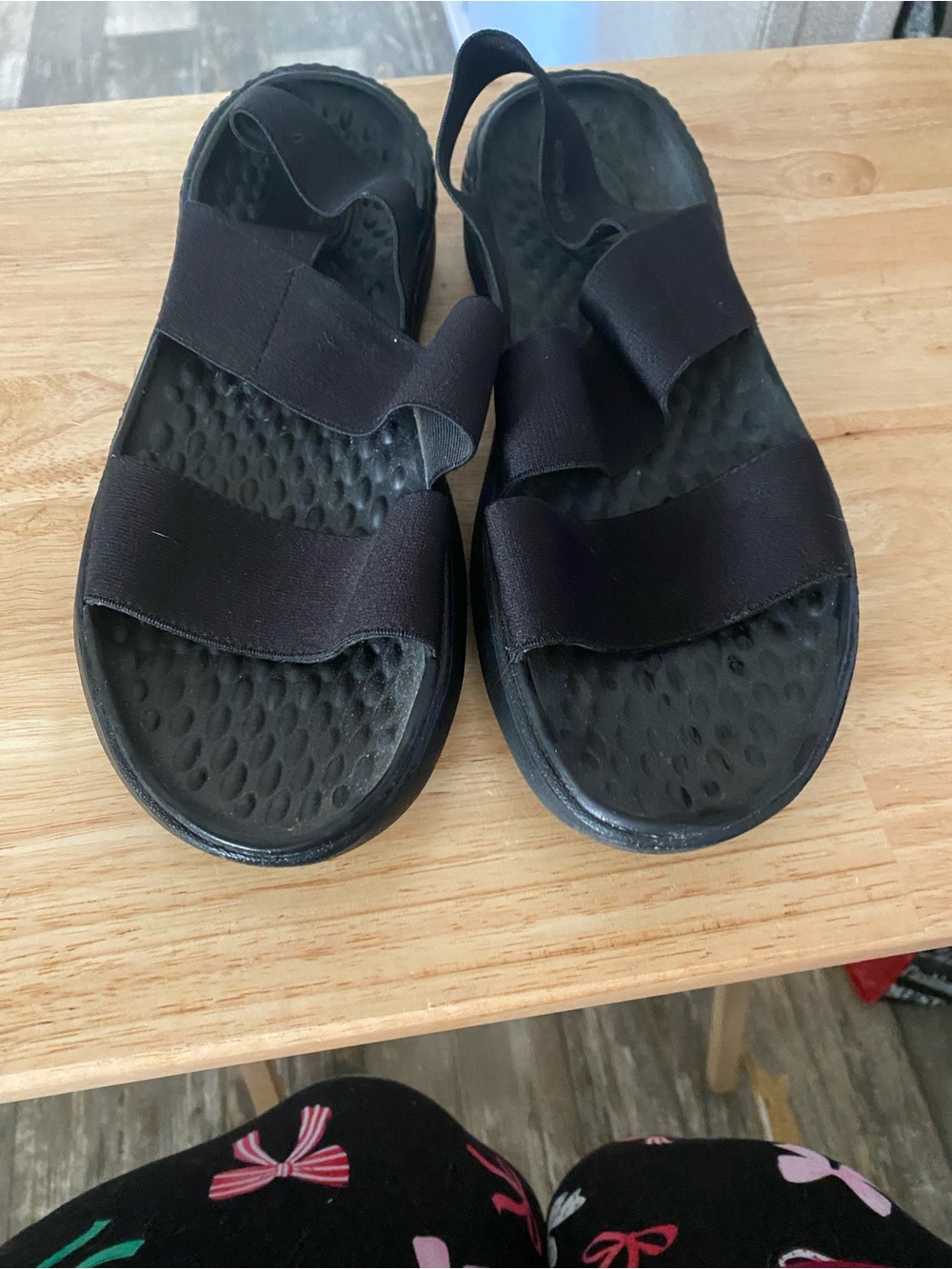 CROCS Women’s Black Double-Strap Slingback Sandals